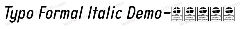 Typo Formal Italic Demo字体转换